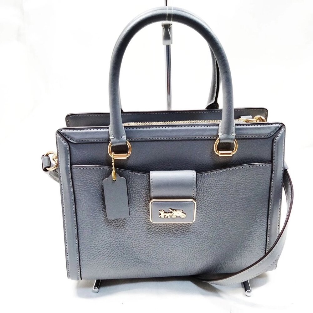 Coach Grace Carryall Leather Gray - EUC